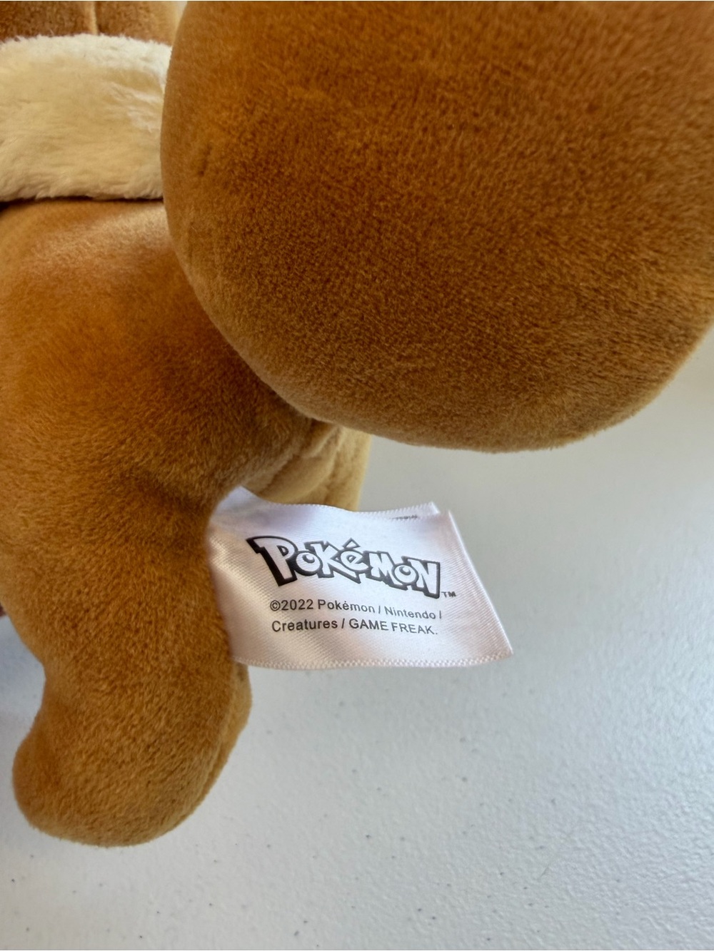 Vintage Pokemon Eevee Plush Stuffed Animal Toy 2022 Nintendo Game Freak 8in - Picture 5 of 6